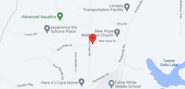 map of 917 New Hope Drive